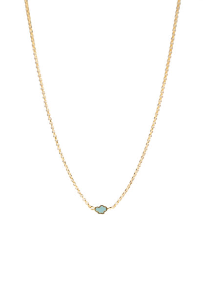 cloud necklace soft blue